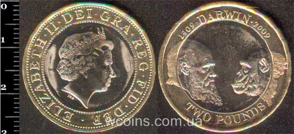 Монета Великобританія 2 фунта 2009