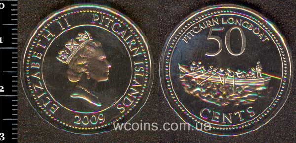 Монета Піткерн 50 центів 2009