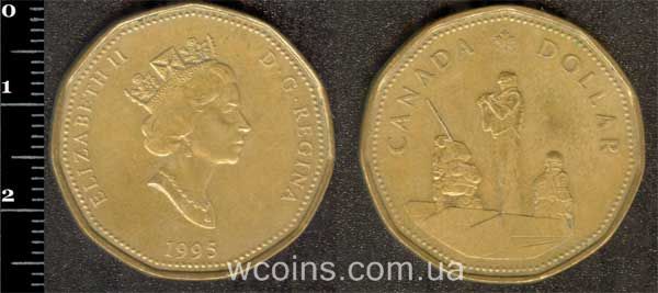 Монета Канада 1 долар 1995