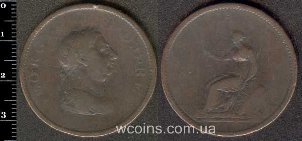 Монета Великобританія 1 пенні 1806