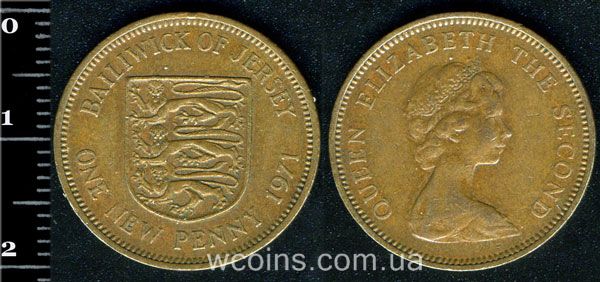 Монета Джерсі 1 новий пенні 1971