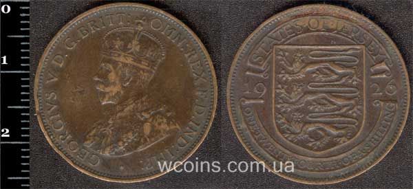 Монета Джерсі 1/24 шилінга 1926
