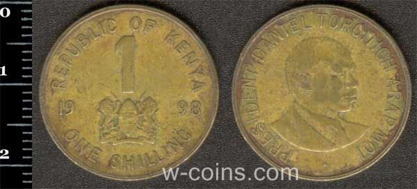 Монета Кенія 1 шилінг 1998