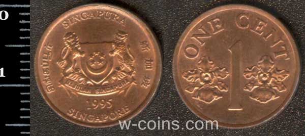 Монета Сінґапур 1 цент 1995