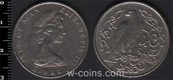 Монета Мен 10 пенсів 1982