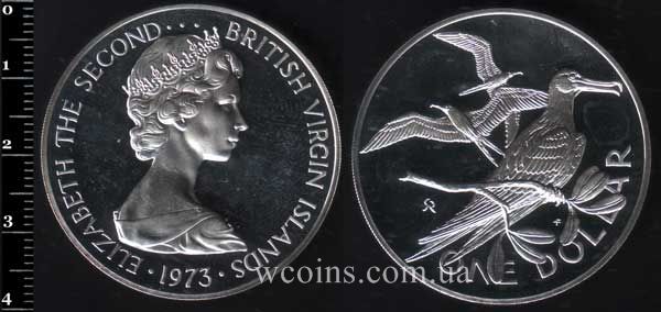 Coin British Virgin Islands 1 dollar 1973
