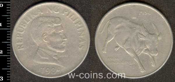 Монета Філіппіни 1 пісо 1989
