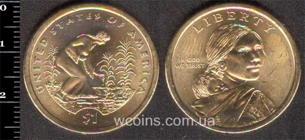 Монета США 1 долар 2009