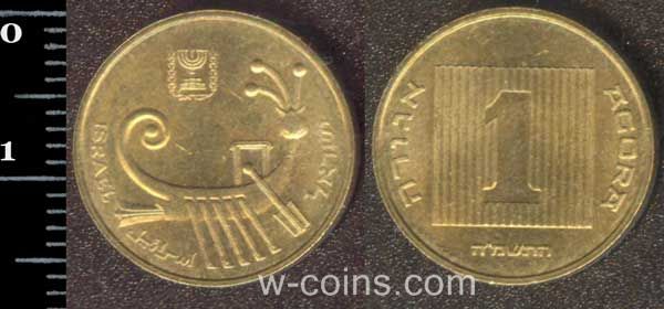 Монета Ізраїль 1 агор 1988