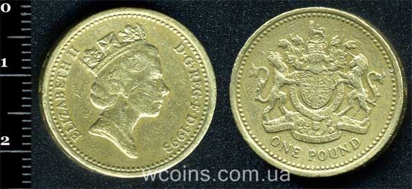 Монета Великобританія 1 фунт 1993