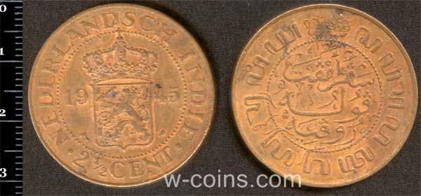 Монета Індонезія 2,5 цента 1945