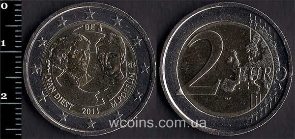 Монета Бельґія 2 євро 2011