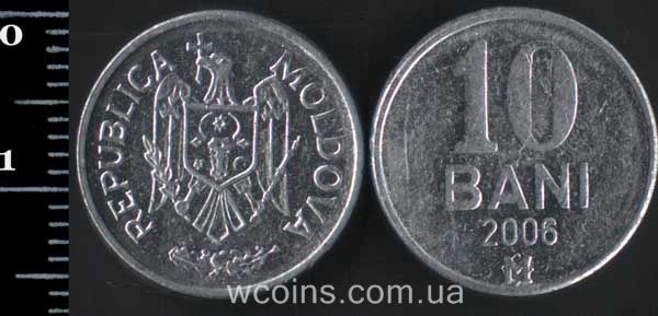 Монета Молдова 10 бані 2006