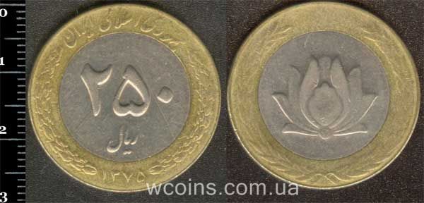 Coin Iran 250 rials 1996