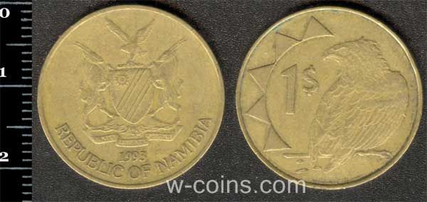 Coin Namibia 1  dollar 1993