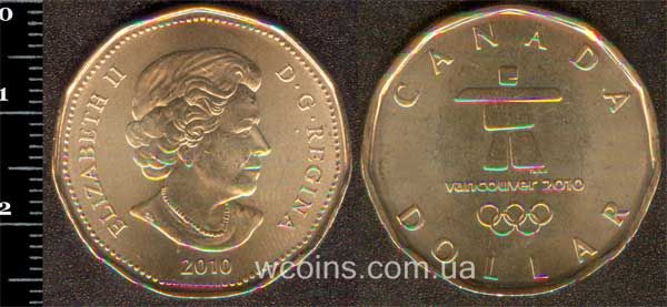 Монета Канада 1 долар 2010