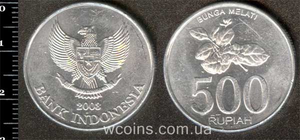 Coin Indonesia 500 rupees 2003