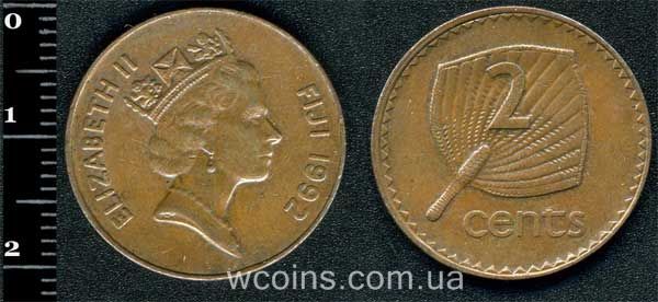 Монета Фіджі 2 цента 1992