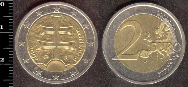 Монета Словаччина 2 євро 2009