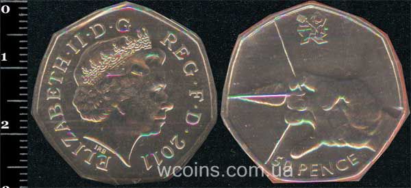 Coin United Kingdom 50 pence 2011