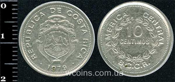 Монета Коста-Ріка 10 сентимо 1979
