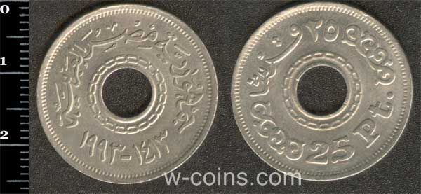 Coin Egypt 25 piastres 1993