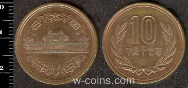 Монета Японія 10 йен 2005