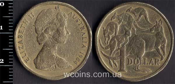 Монета Австралія 1 долар 1984