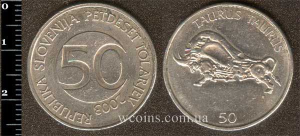 Coin Slovenia 50 tolars 2003