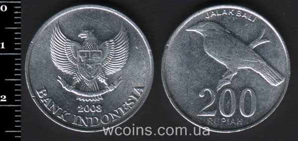 Coin Indonesia 200 rupees 2003