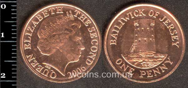 Монета Джерсі 1 пенні 2006