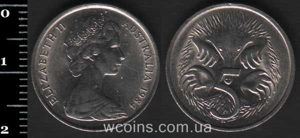 Coin Australia 5 cents 1984