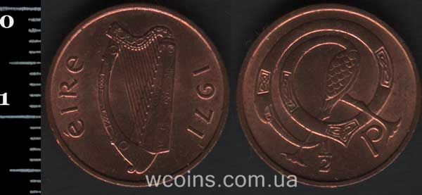 Монета Ірландія 1/2 пенні 1971