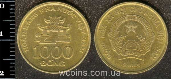 Монета В'єтнам 1000 донг 2003