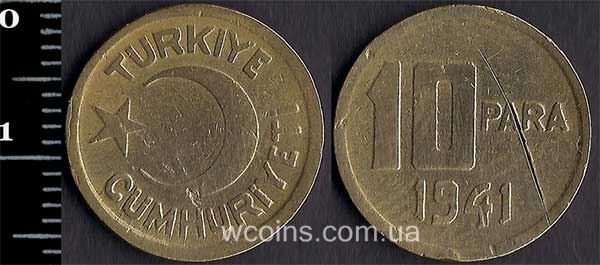 Монета Турція 10 пара 1941