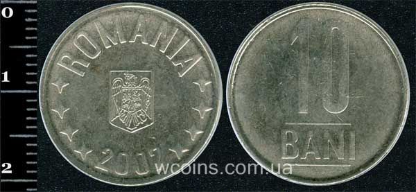 Монета Румунія 10 бані 2007