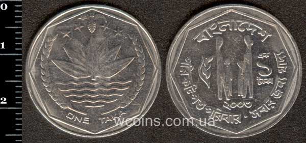 Монета Банґладеш 1 така