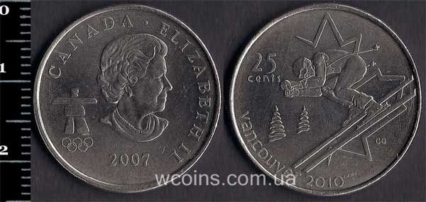 Coin Canada 25 cents 2007