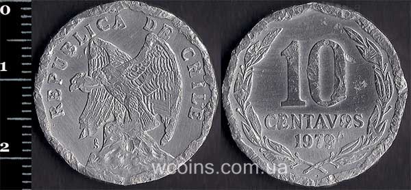 Монета Чілі 10 сентаво 1979