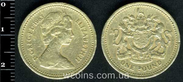 Монета Великобританія 1 фунт 1983