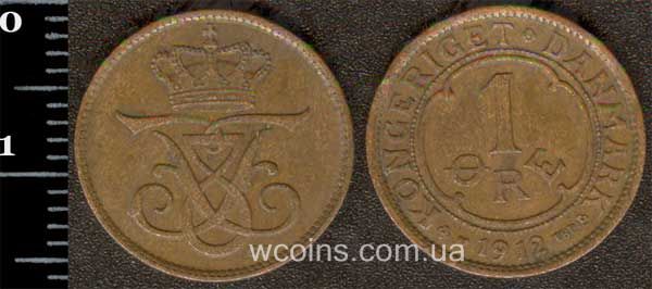Coin Denmark 1 øre 1912