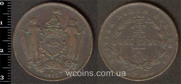 Coin Malaysia 1 cent 1887