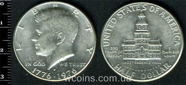 Монета США 1/2 долара 1976