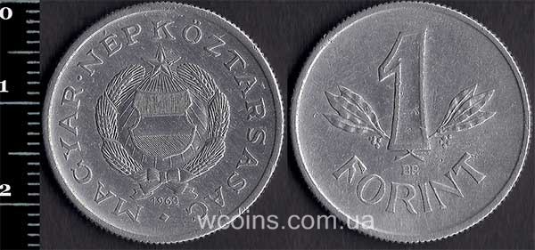 Монета Угорщина 1 форинт 1963