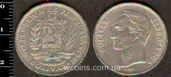 Монета Венесуела 1 болівар 1967