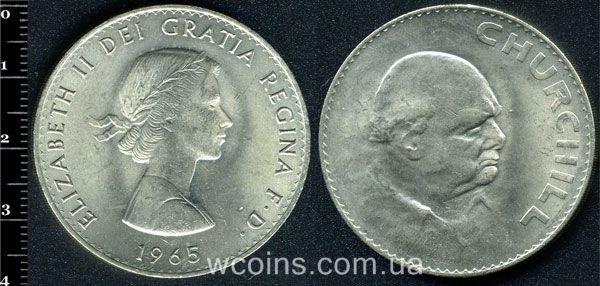 Монета Великобританія 1 крона 1965