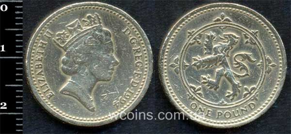 Coin United Kingdom 1 pound 1994