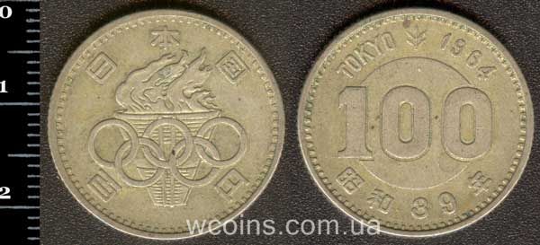 Монета Японія 100 йен 1964