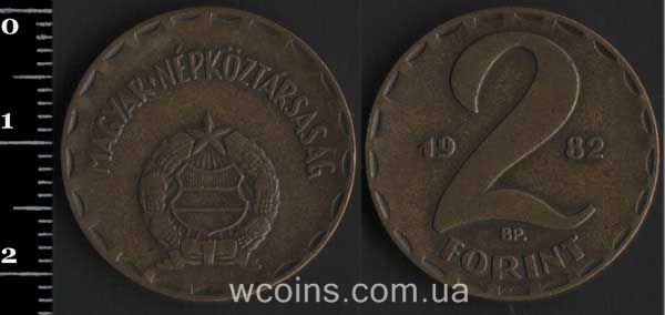 Монета Угорщина 2 форинта 1982
