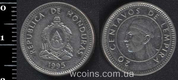 Монета Гондурас 20 сентаво 1995